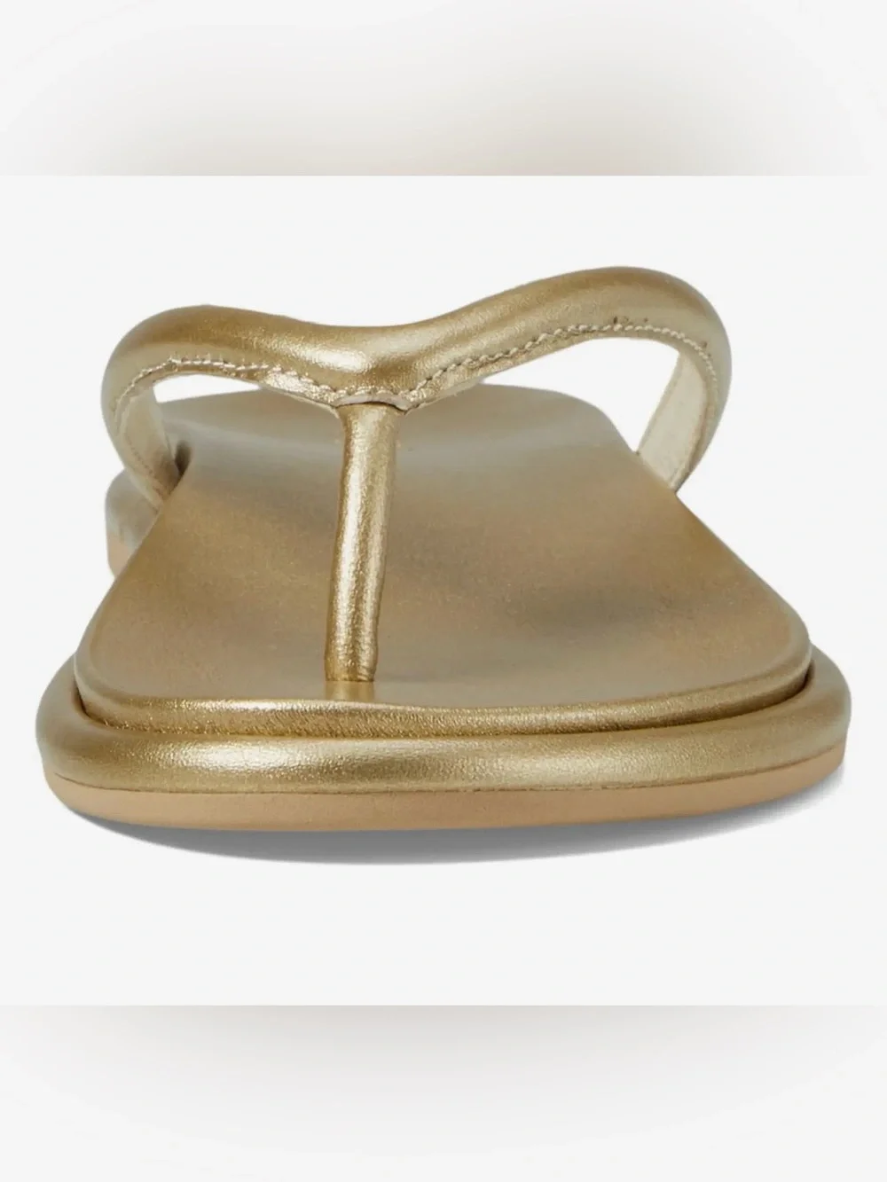 OluKai Tiare Leather Slip-On Sandal, Bubbly Gold, NWT, Women’s Size 10 (EUR 40)